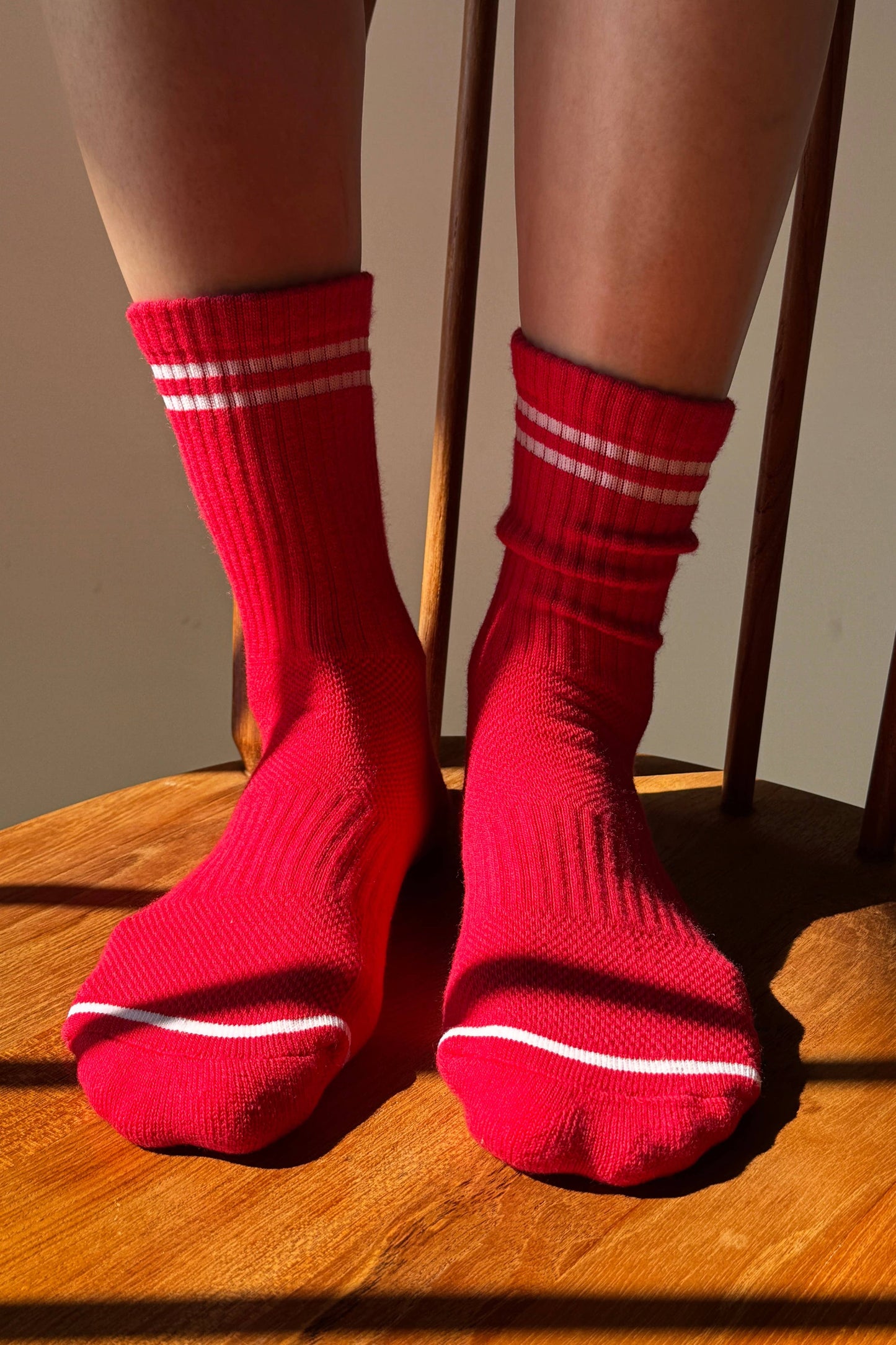 Boyfriend Socks - Light Grey