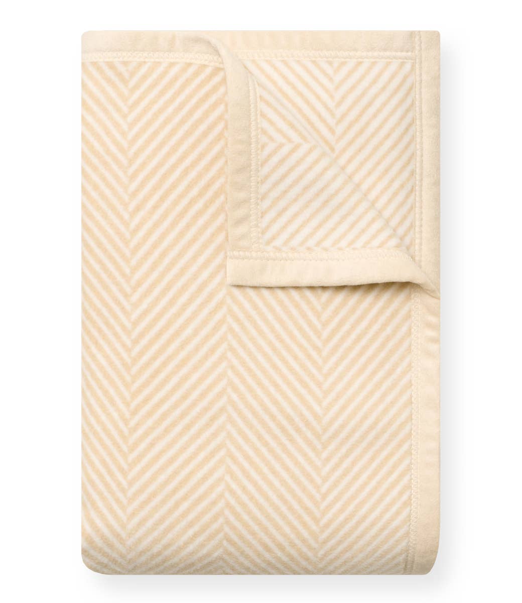 Harborview Herringbone Cream Blanket - Original