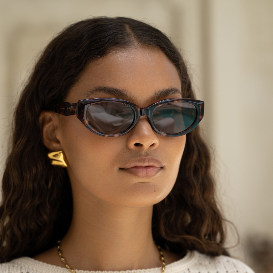 Ameli Acetate Cat-Eye Sunglasses - Tortoise - FREYRS