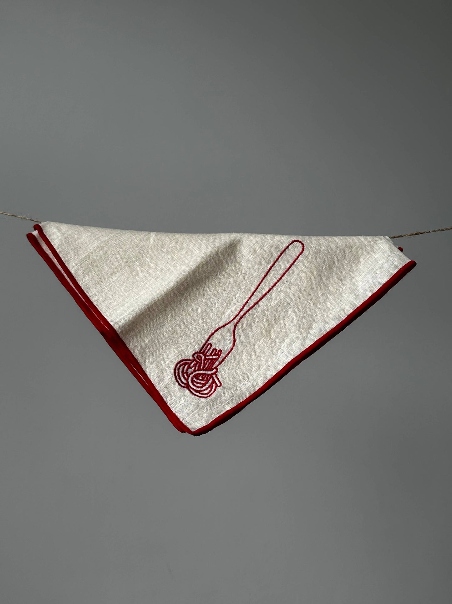 Linen Blend Napkins - Spaghetti (Set of 2) - Maegan