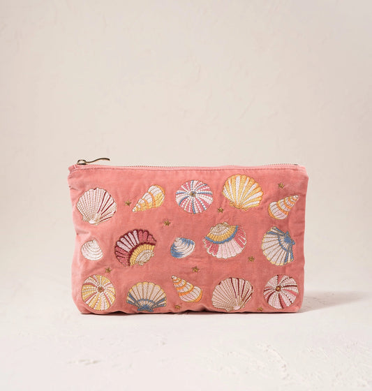 Seashell Coral Everyday Pouch - Elizabeth Scarlett
