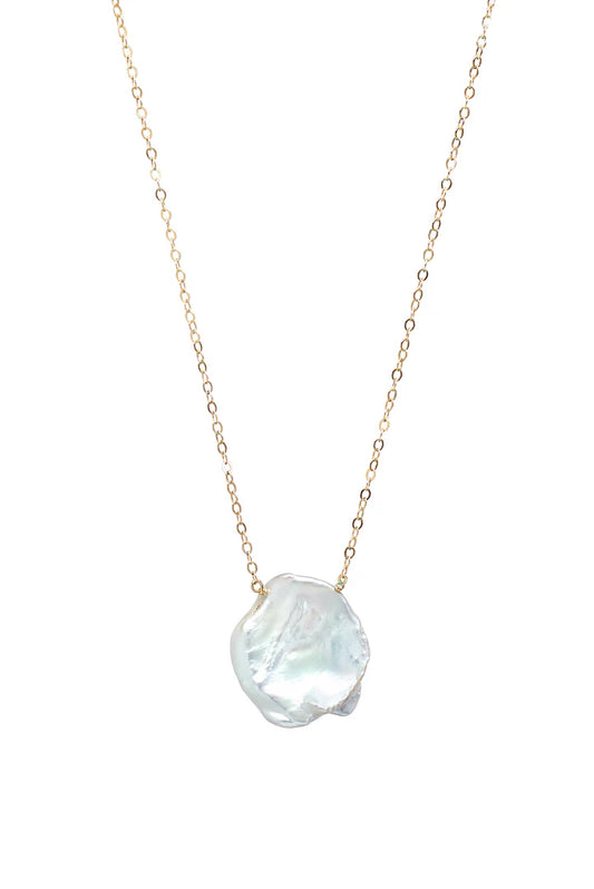 Simplicity Keshi Freshwater Pearl Necklace - Nikki Biedes