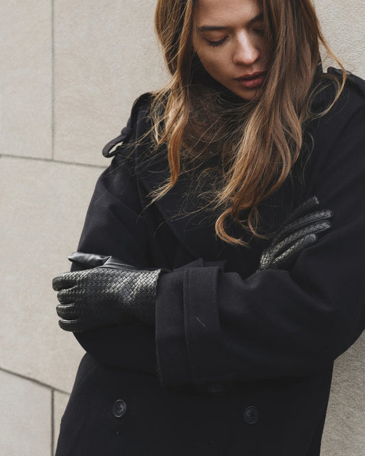 Emil Leather Gloves - Black - Bembien