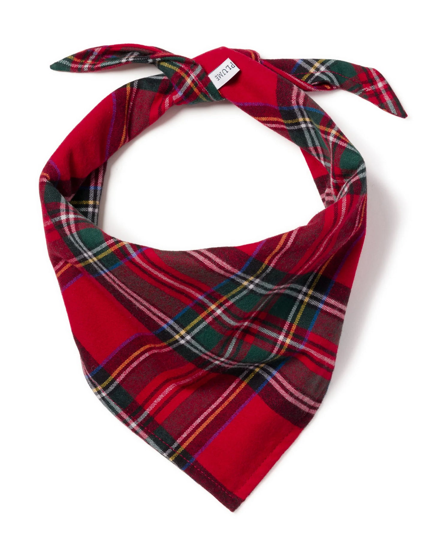 Brushed Twill Dog Bandana in Imperial Tartan - Petite Plume