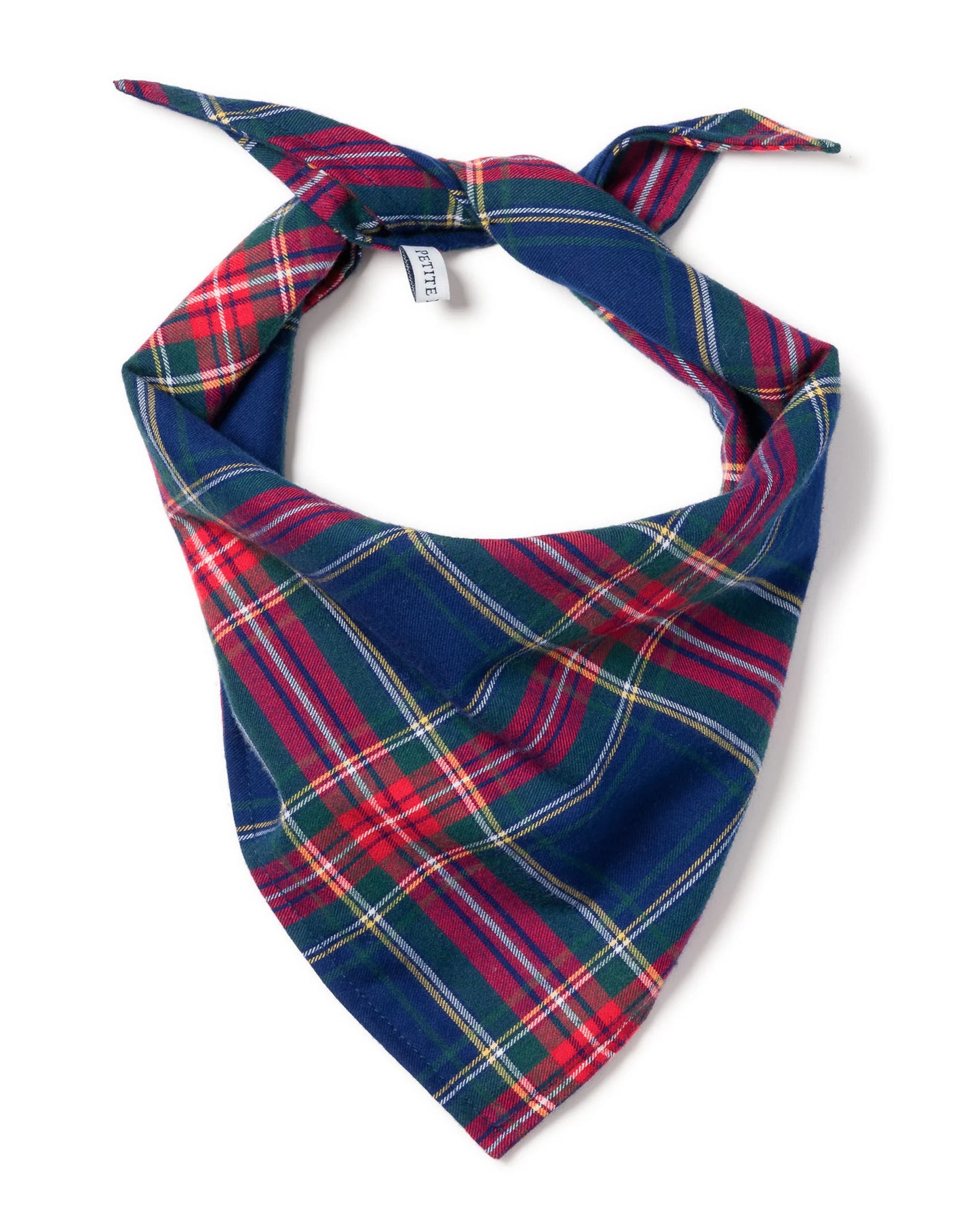 Brushed Twill Dog Bandana in Windsor Tartan - Petite Plume