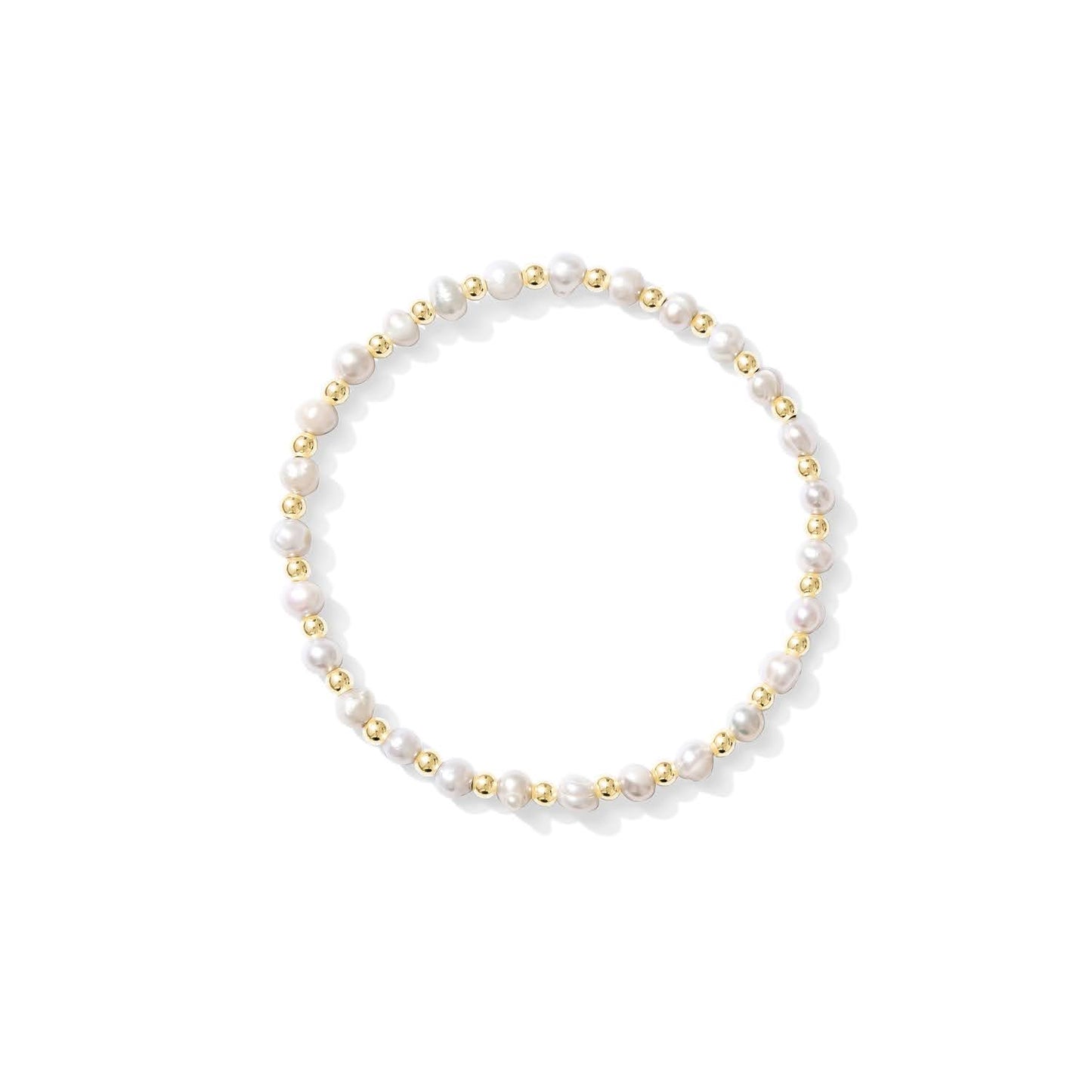 Stretchy Elley Pearl Bracelet - GOLD FILL - Kaylie Dawn