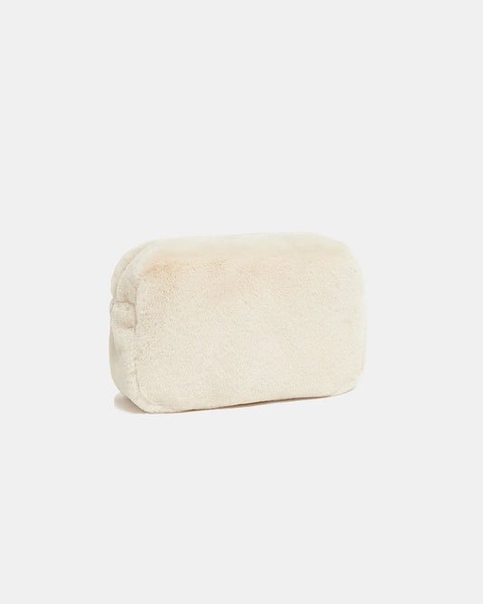 Jumbo Noor Faux Fur Pouchette - Latte - Apparis