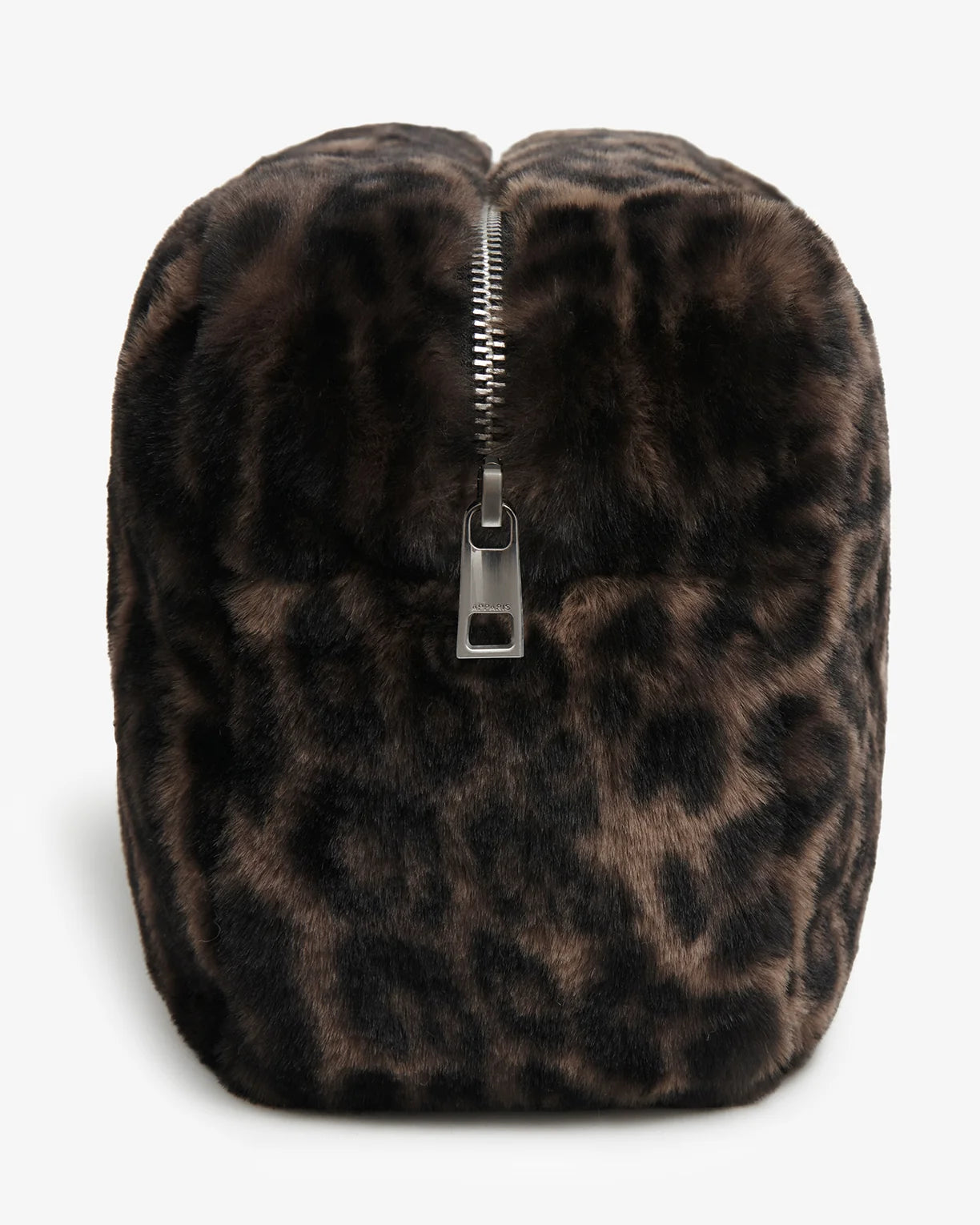 Jumbo Noor Faux Fur Pouchette - Dark Leopard - Apparis