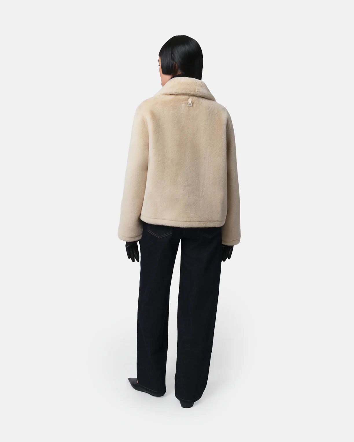 Elis Faux Fur Coat - Latte - Apparis