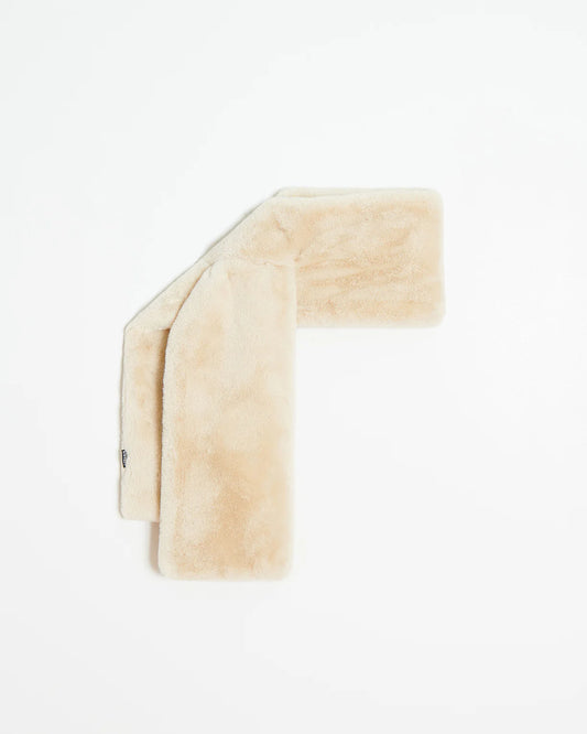 Kai Faux Fur Scarf - Latte - Apparis