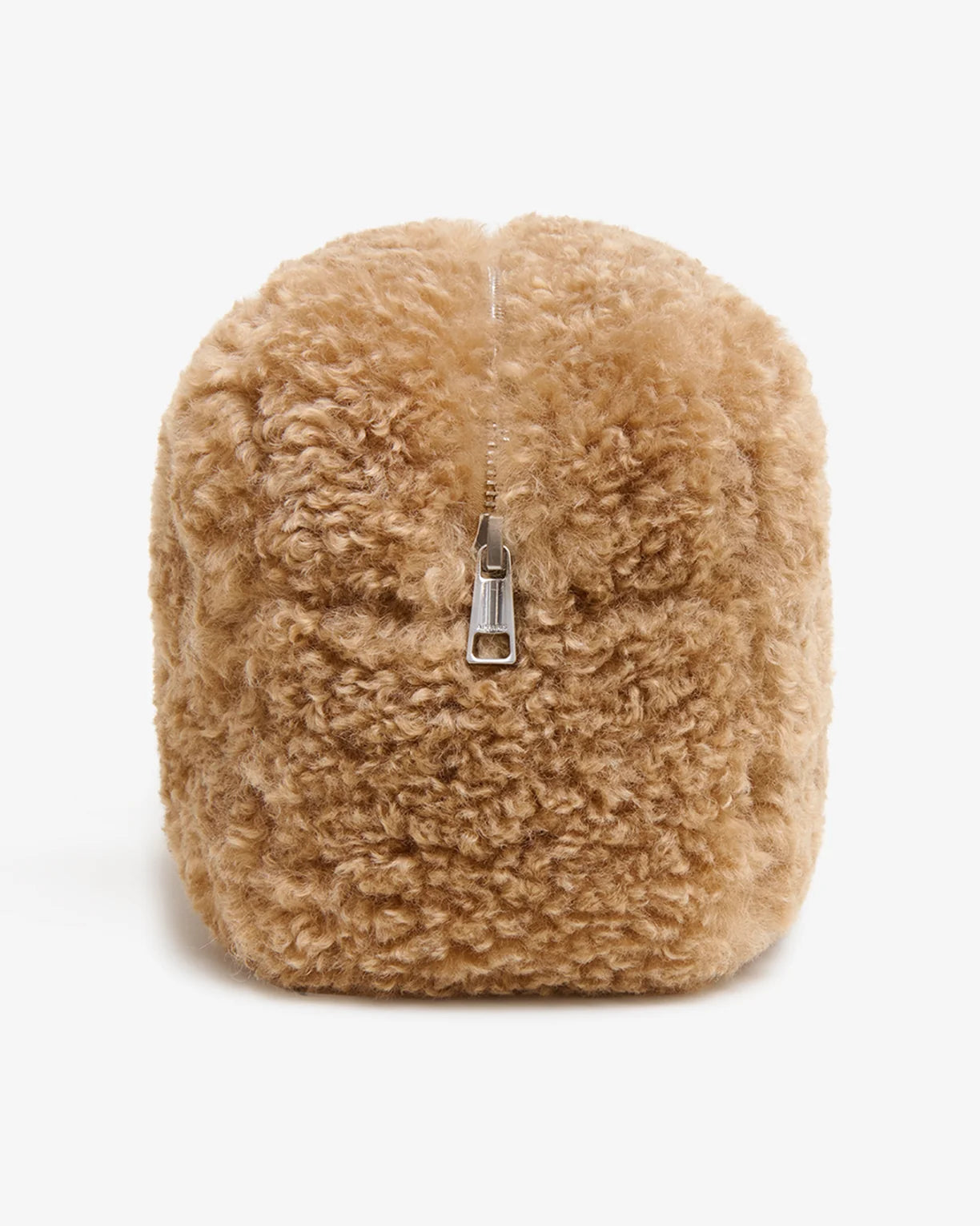 Jumbo Noor Faux Fur Pouchette - Camel Bouclette - Apparis
