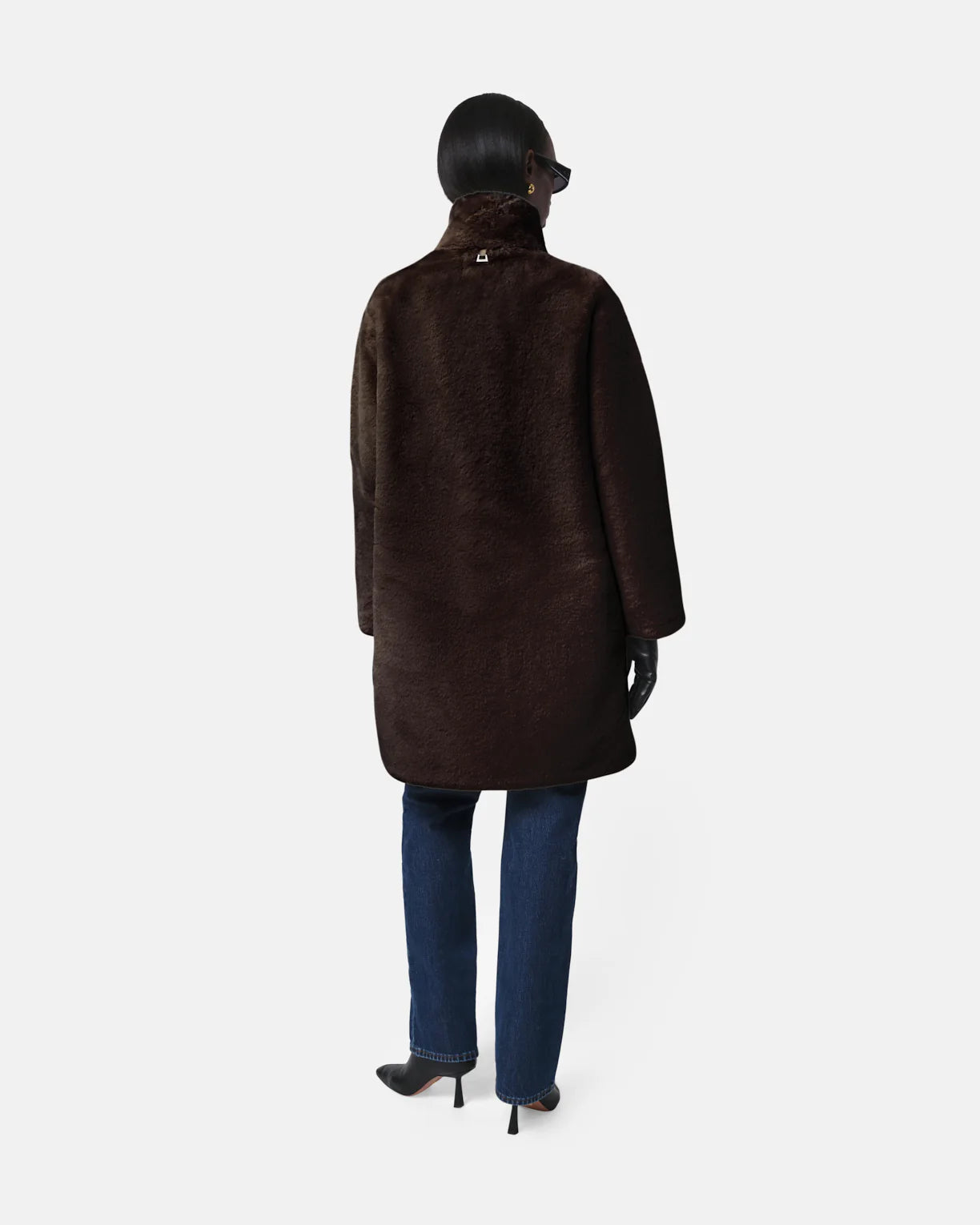 Blair Faux Fur Coat - Espresso - Apparis
