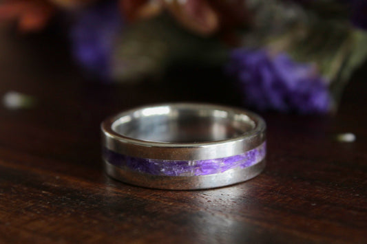 Purple Stattice Ring - Arcwood Jewelry