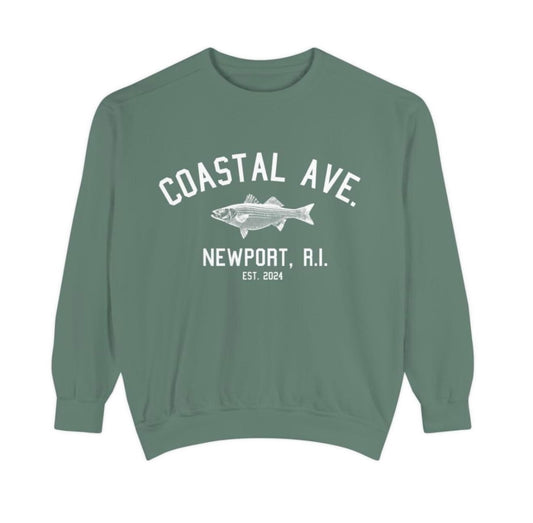 Coastal Ave Crewneck Sweatshirt - Light Green