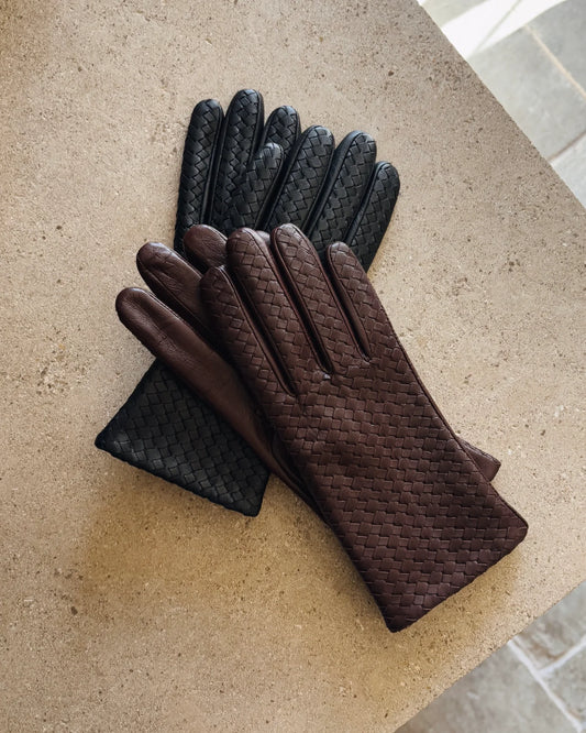 Emil Leather Gloves - Brown - Bembien