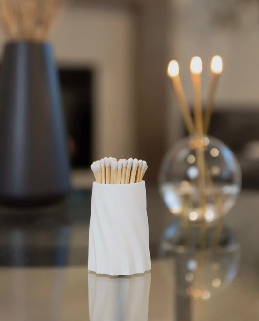 White Concrete Matches - Everlasting Candle Co.