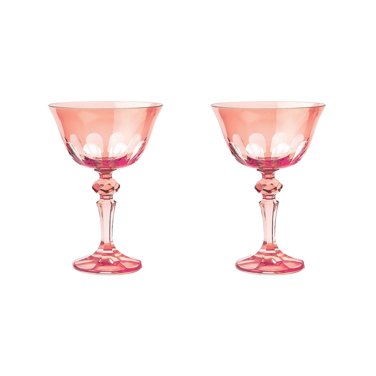 Rialto Coupe Glass - Blush - Set of 2 - Sir/Madam