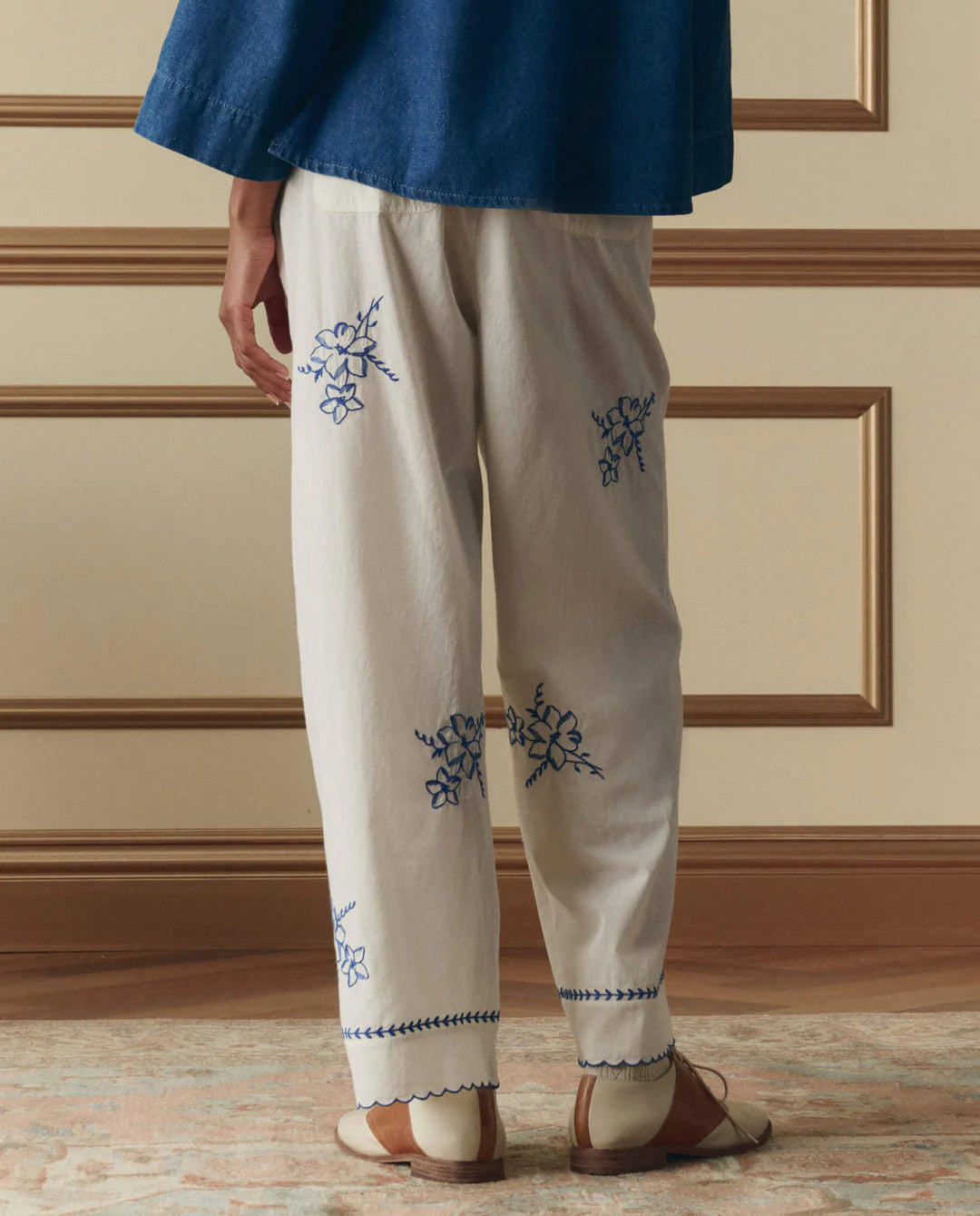 The Weekend Pant - Hanky Embroidery - The Great