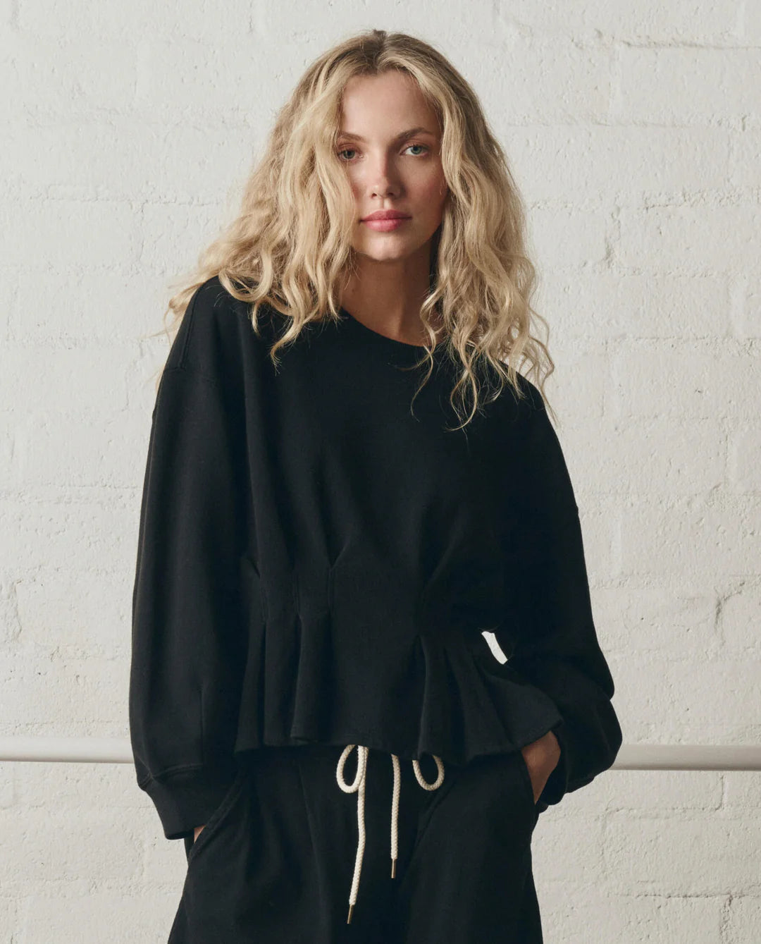The Slouchy Corset Sweatshirt - The Great