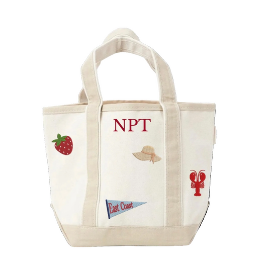 PREORDER: NPT Embroidered Summer Boat Tote