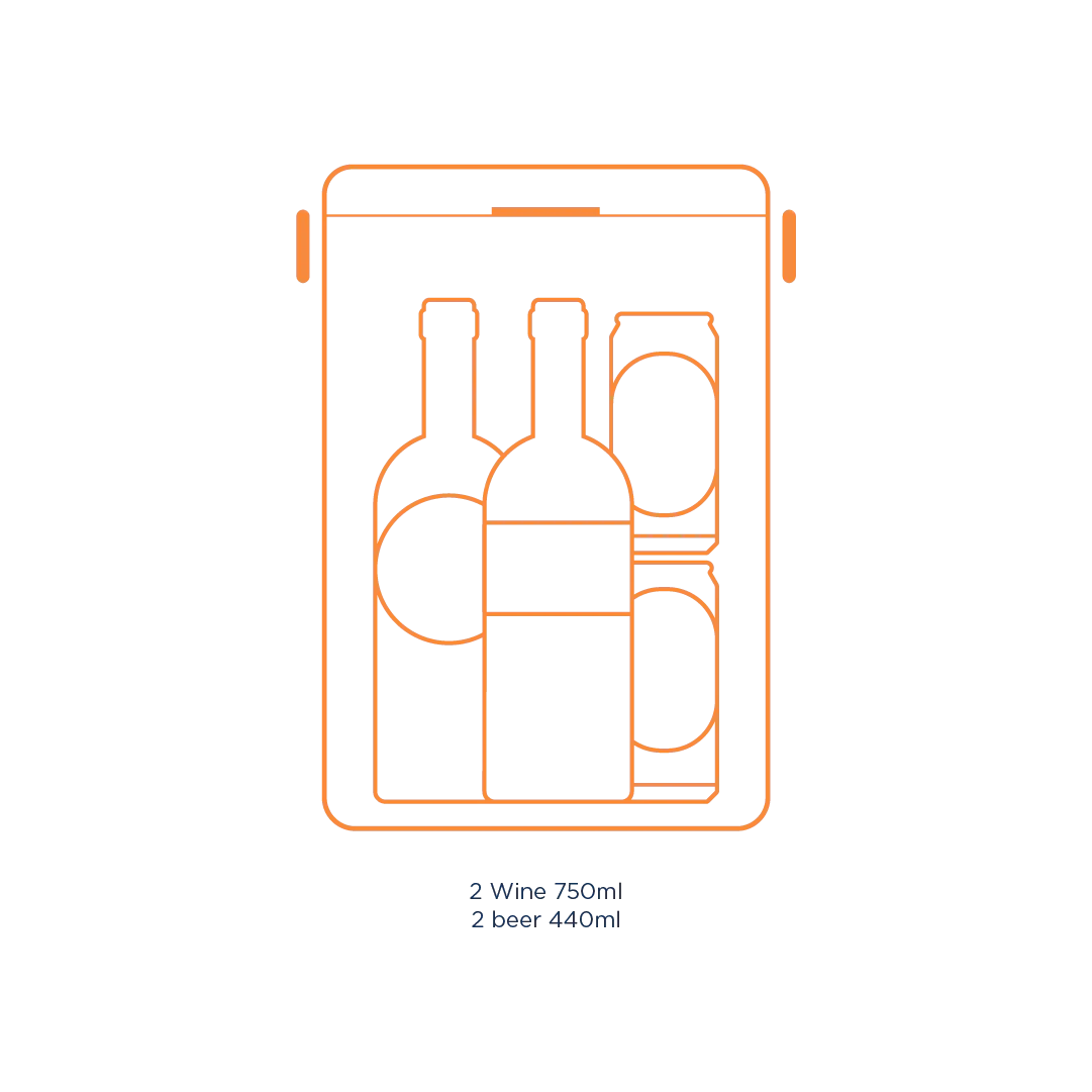 Drinks Box Cooler - Orchard Orange - Fieldbar