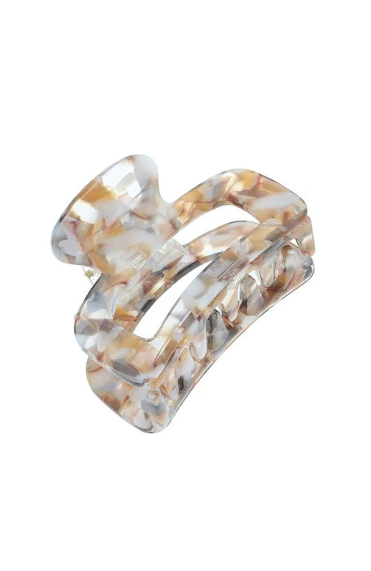 Odessa Claw Clip - Stone