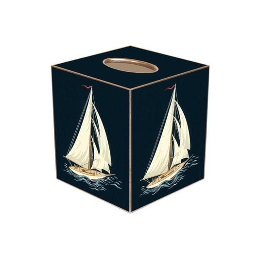 Sailboat & Anchor Tissue Box Cover