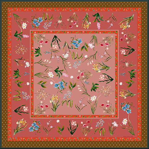 “She’s a Wildflower” Silk Scarf - Tara Roma Gill