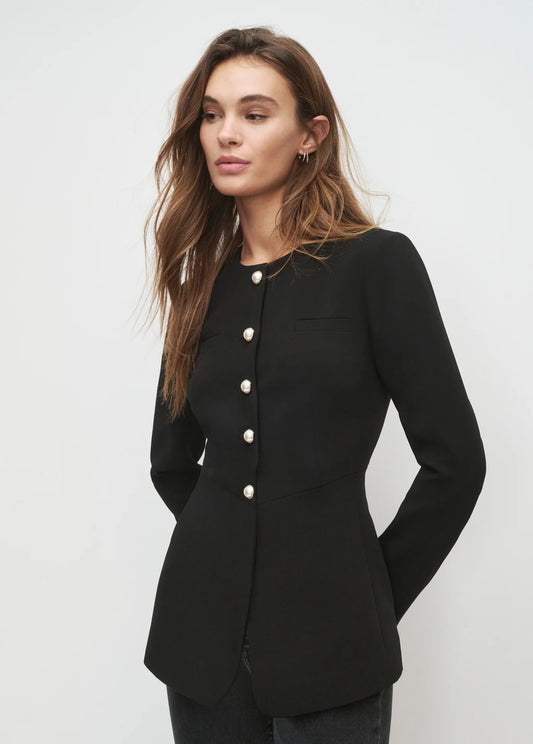 The Long Sleeve Clocking In Top - Black - Favorite Daughter
