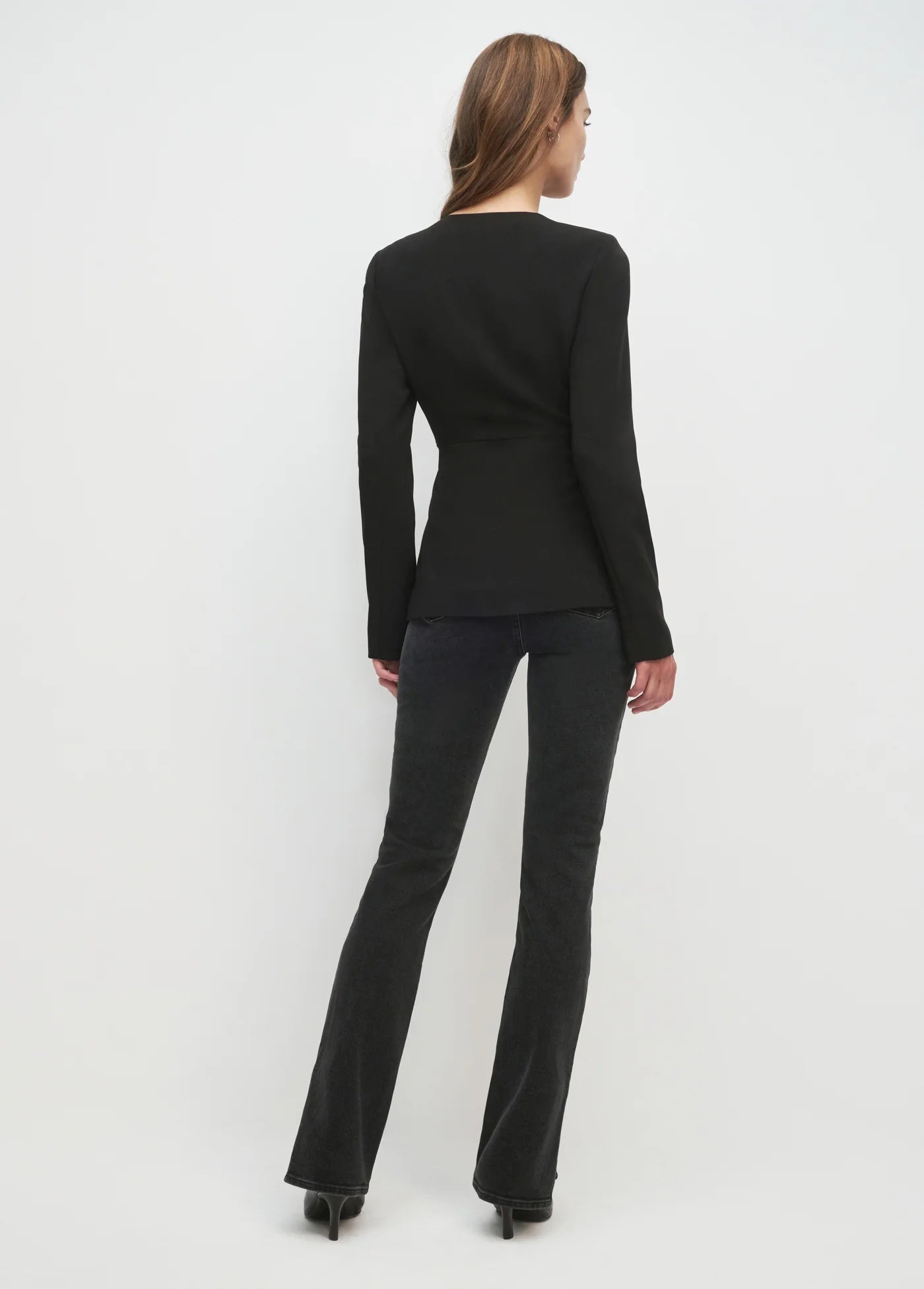The Long Sleeve Clocking In Top - Black - Favorite Daughter