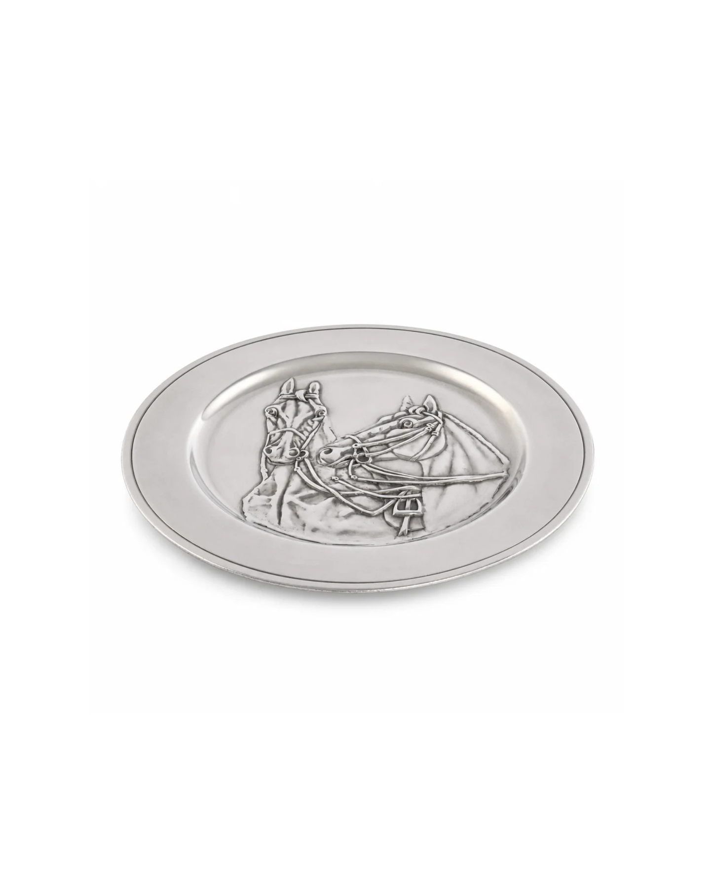 Pewter Thoroughbred Horse Charger