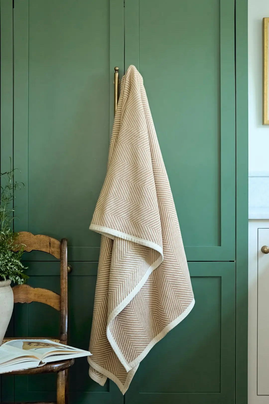 Harborview Herringbone Blanket Original - Tan