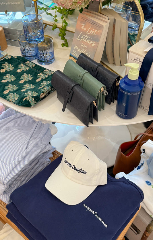 Newport Summer Embroidered Crewneck - Navy