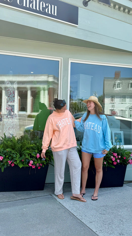 PREORDER: Chateau Mockneck Sweatshirt - Peach