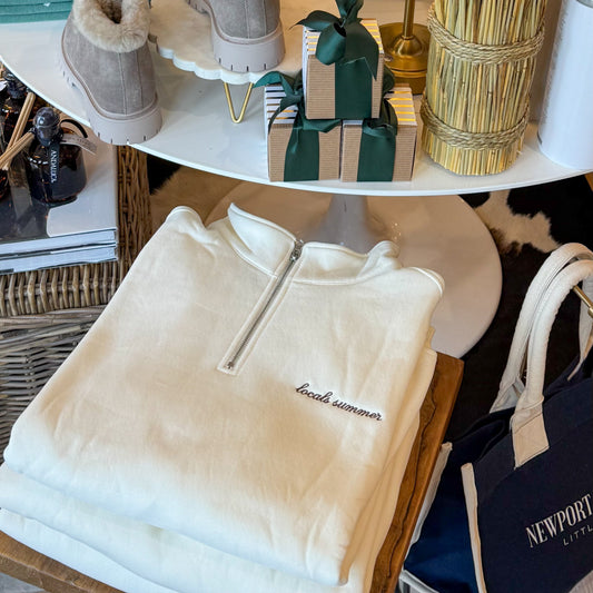 Locals Summer Embroidered Quarterzip