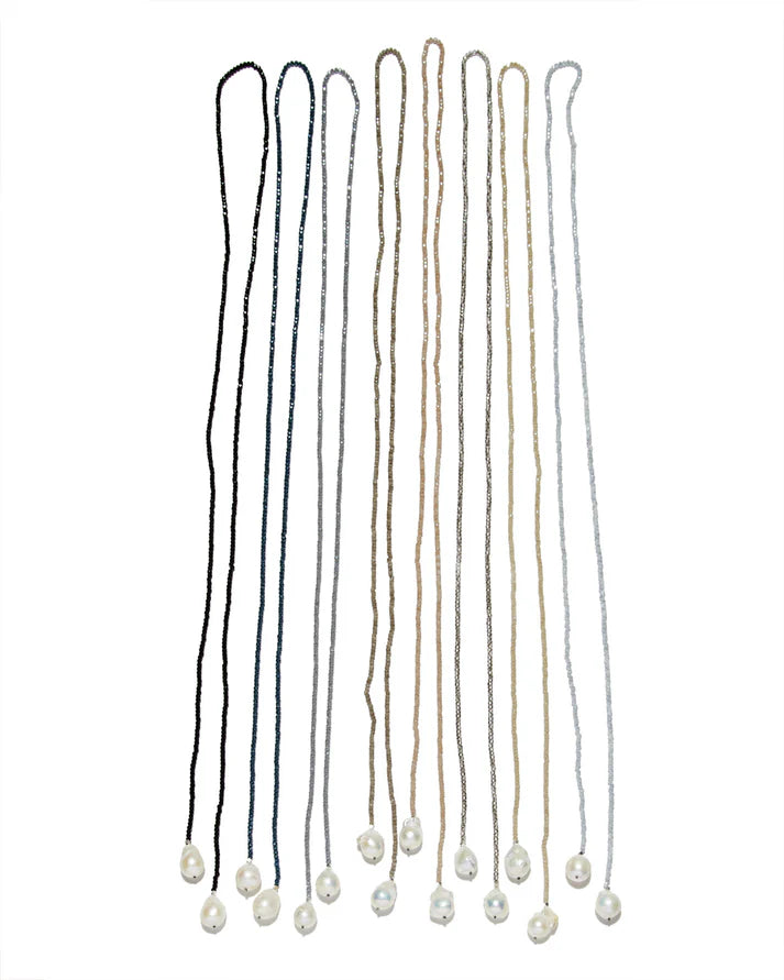 Petra Lariat Necklace - Slate - In2Design