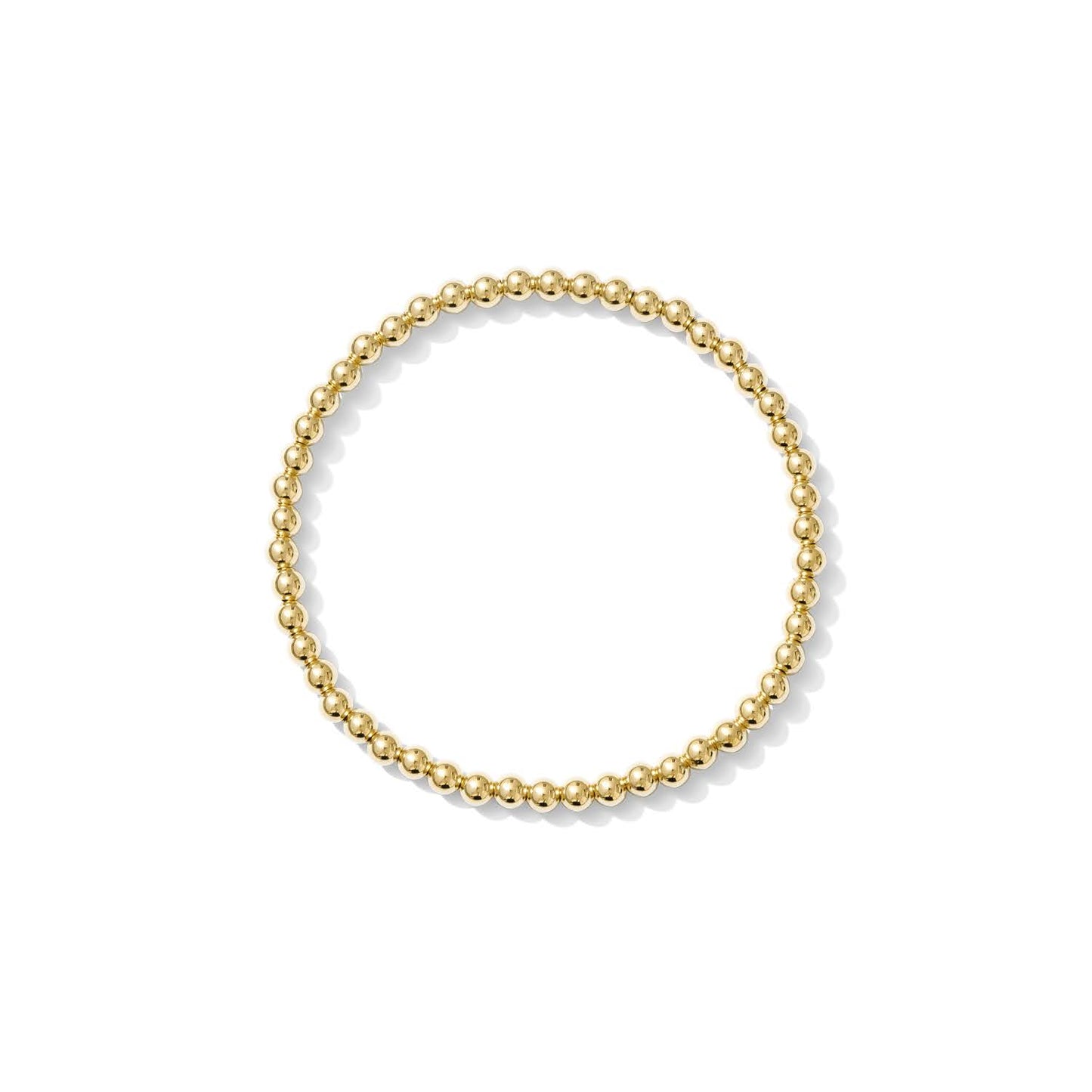 Stretchy Beaded Bracelet - GOLD FILL - BOTH SIZES - Kaylie Dawn
