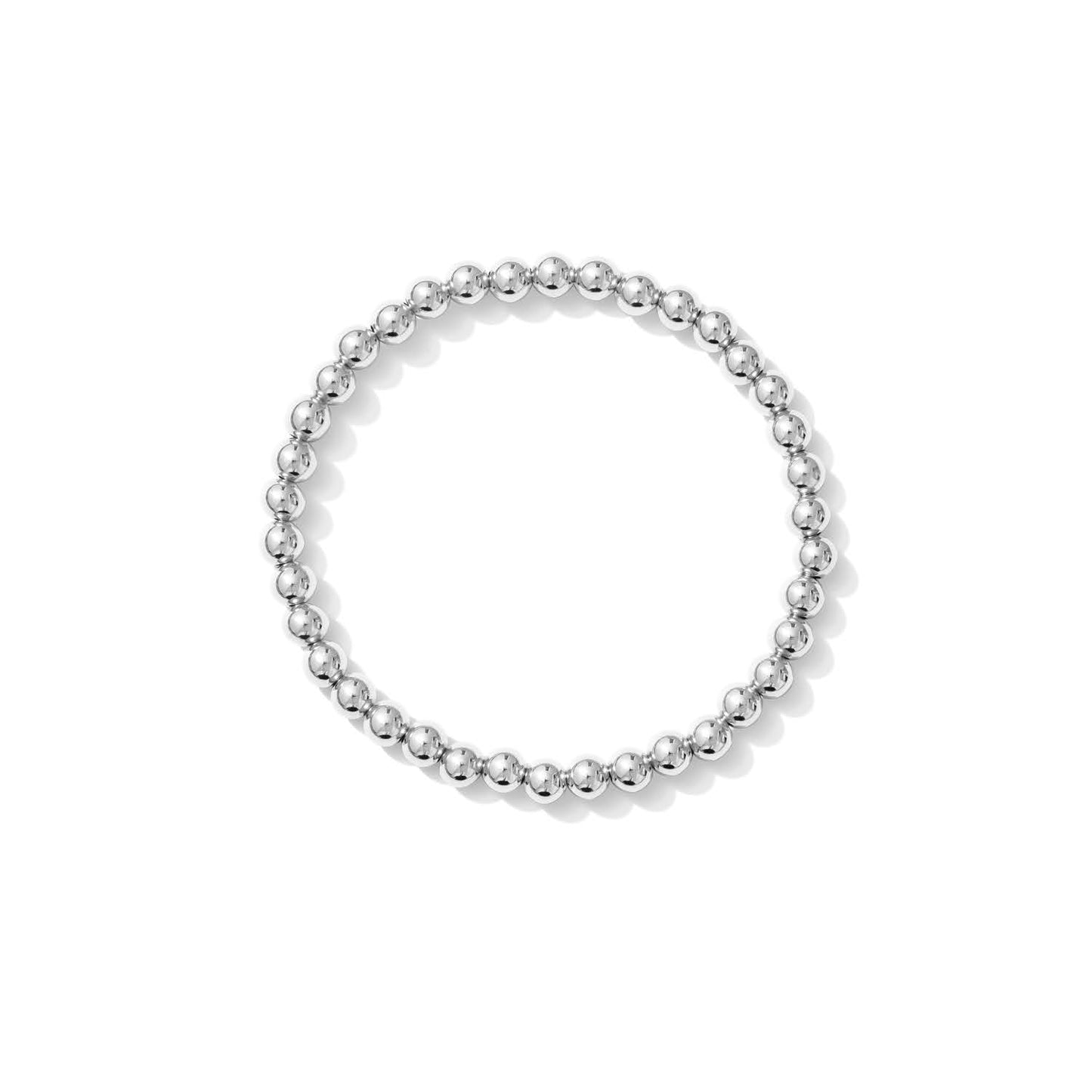 Stretchy Beaded Bracelet - SILVER - BOTH SIZES - Kaylie Dawn