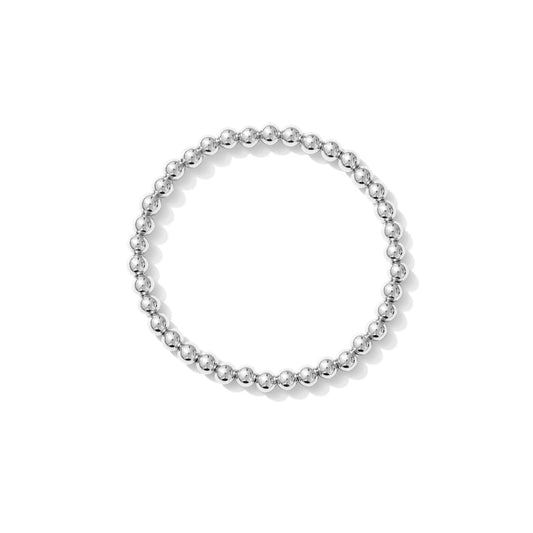 Stretchy Beaded Bracelet - SILVER - BOTH SIZES - Kaylie Dawn
