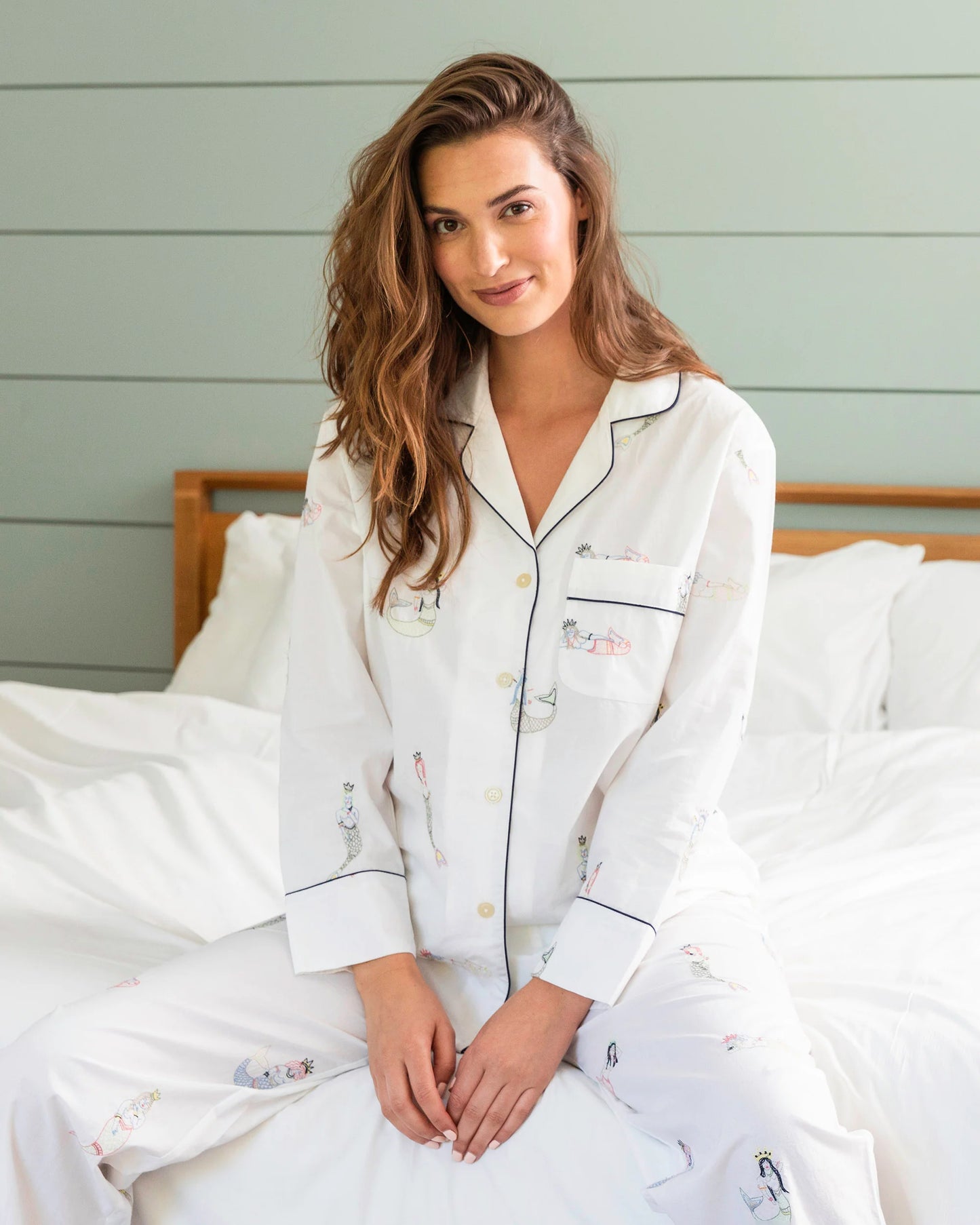 Long PJ Set in Daughters of Triton - Printfresh