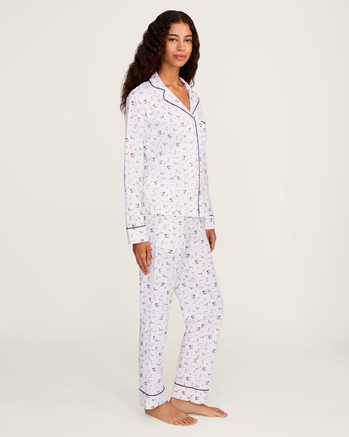 Le Woof Pima Cotton Pj Set - Petite Plume