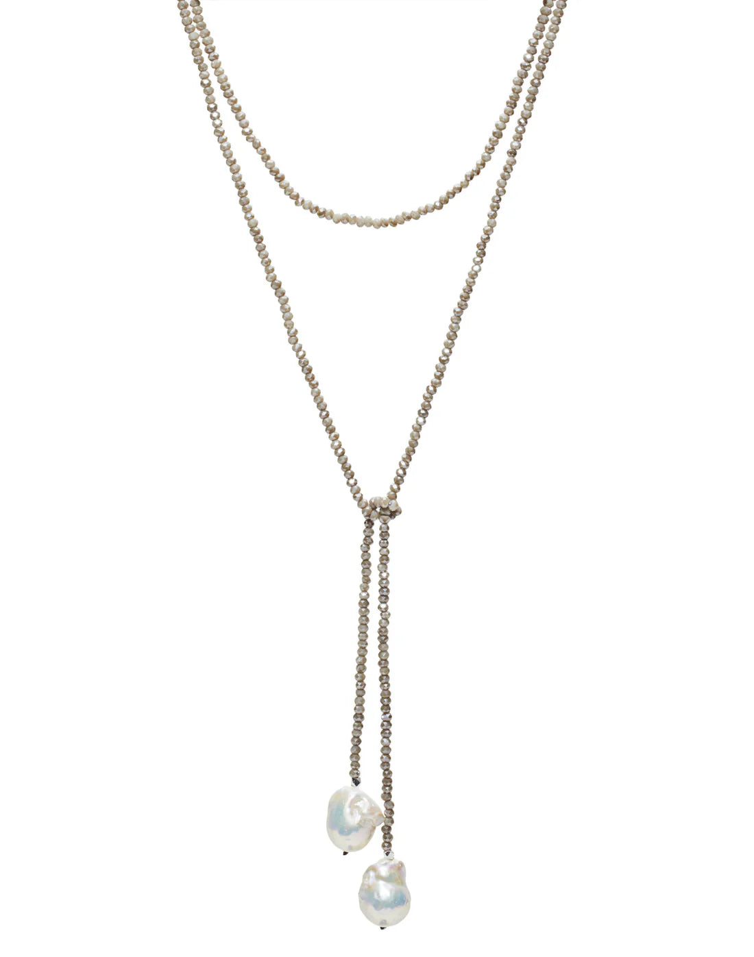 Petra Lariat Necklace - Slate - In2Design