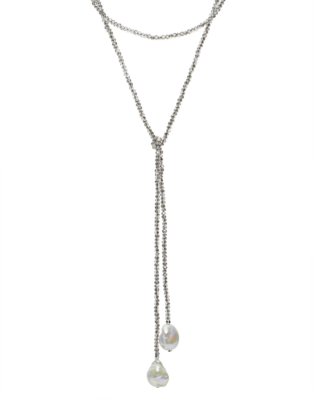 Petra Lariat Necklace - Smoky - In2Design