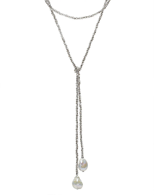 Petra Lariat Necklace - Smoky - In2Design