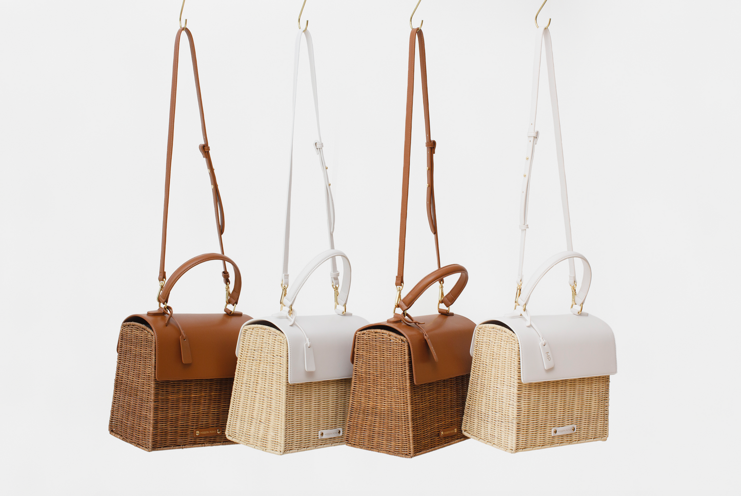 Modern Picnic Wicker Bag - Chestnut