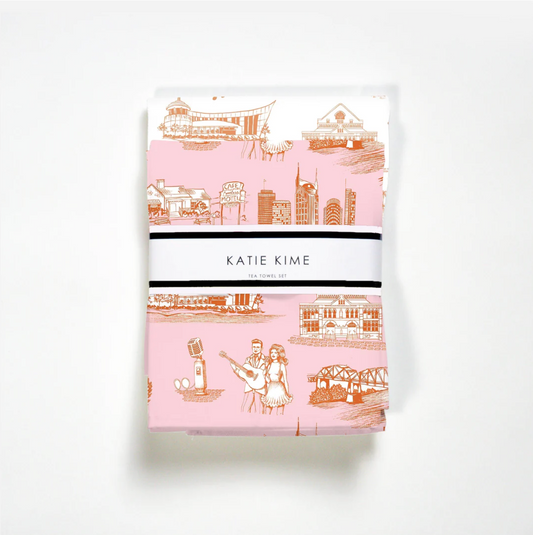 Nashville Toile Tea Towel Set - Katie Kime