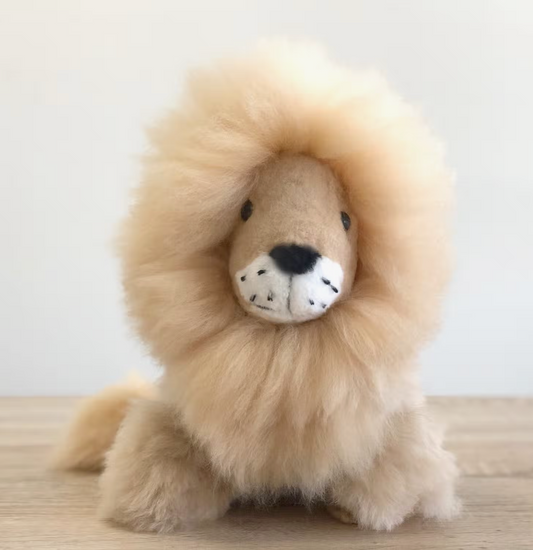 Medium Lion Alpaca Stuffed Animal