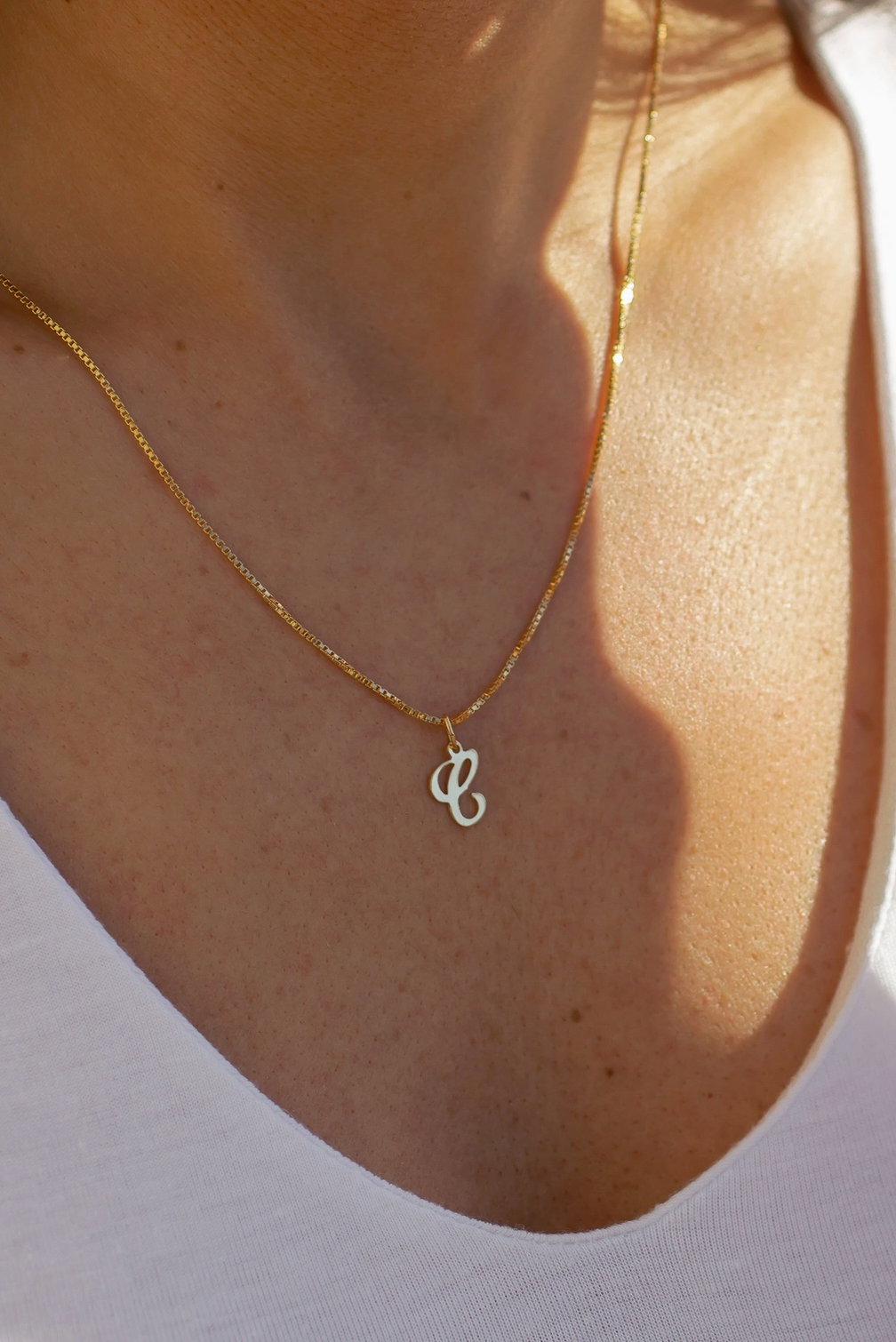 Script Initial Necklace - PERSONALIZED - Christine Elizabeth Jewelry (ALL INITIALS)