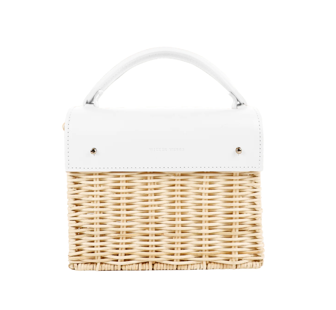 White Natural Kuai Bag - Wicker Wings