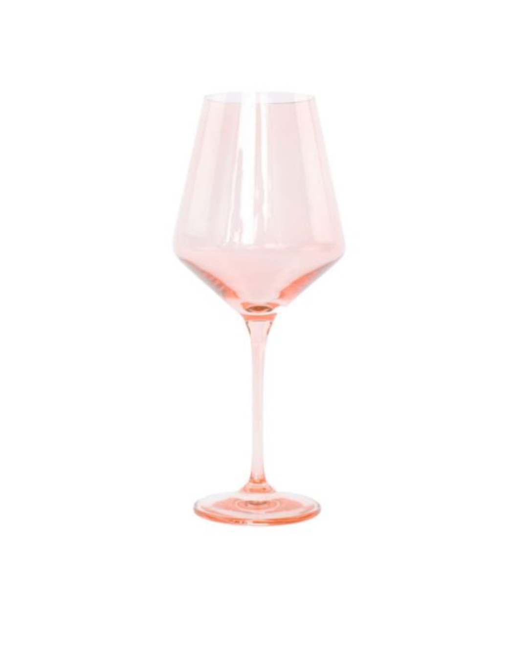 Stemmed Wine Glasses - Blush - Estelle Colored Glass (Set of 6)